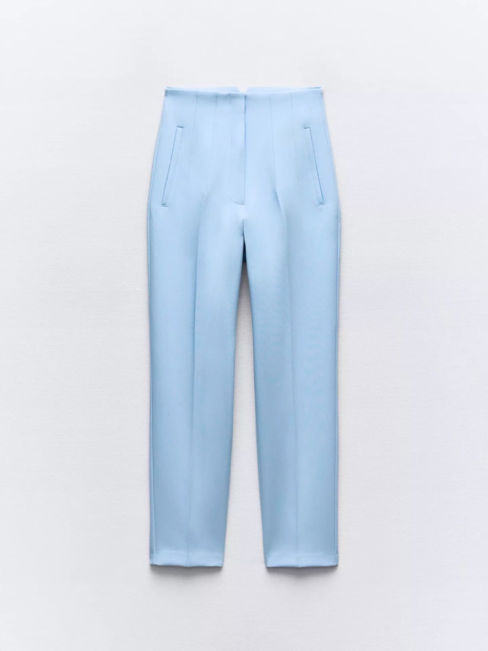 Zara Light Blue Tailored Trousers - Picture 3 of 3